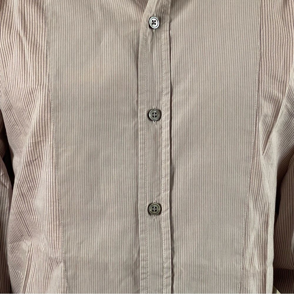 John Varvatos Mandarin Collar Button-Down Shirt - image 3
